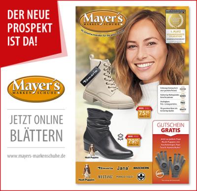 Mayers Markenschuhe - Der neue Prospekt ist da!